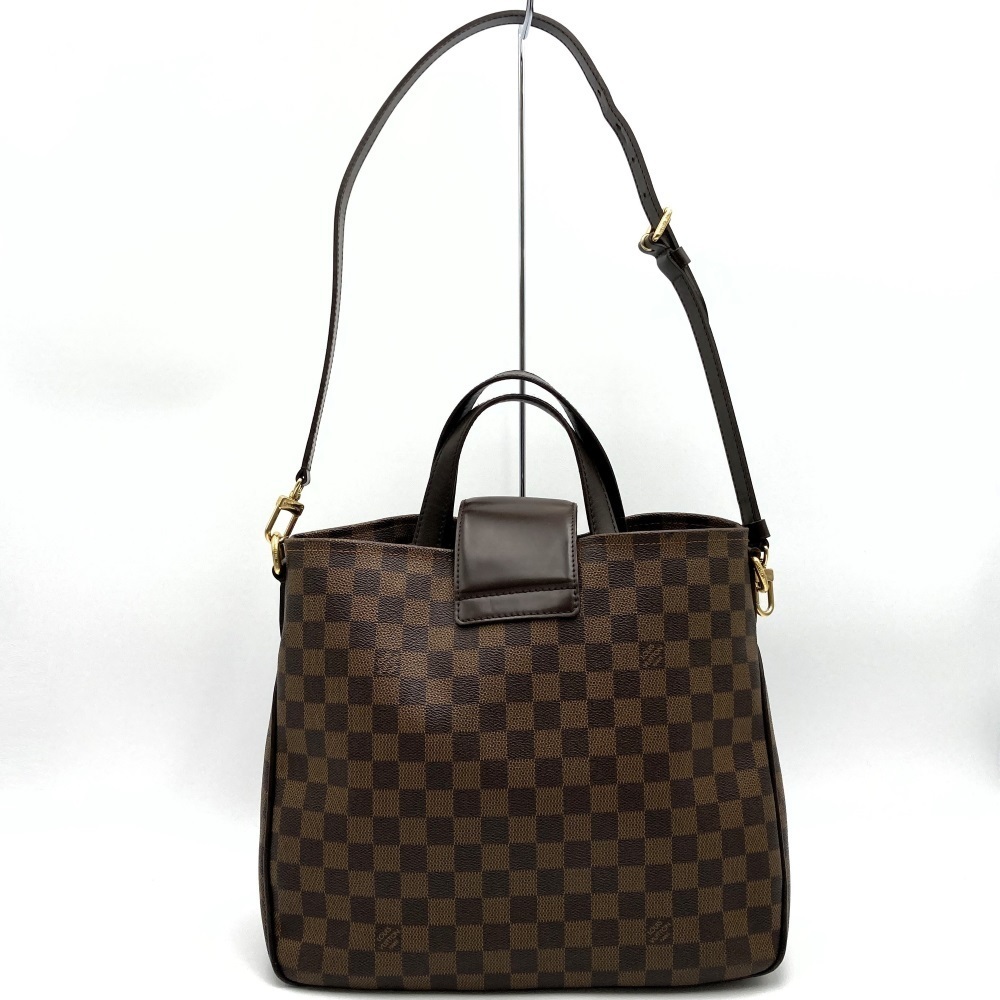 Louis Vuitton Damier Brown Shoulder Handbag Roseberry Hippo Bag - Picture 3 of 10